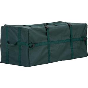 Elf Stor Heavy Duty Canvas Christmas Tree Storage Bag with Straps, fits up to 7.5 ft Tree, Green