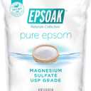 Epsoak Epsom Salt 19 lb. Magnesium Sulfate USP. Resealable Epsom Salt Bag Unscented, Made in The USA, Cruelty-Free Certified (304 Ounce (Pack of 1))