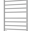 Electric Towel Warmer, Hot Towel Warmer for Bathroom, Heated Towel Rack Stainless Steel 10 Bar Large Rack with Built-in Timer, Hard-Wired & Plug-in, Fast Heating Nickel