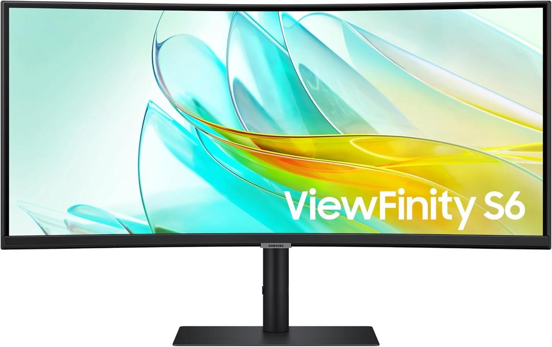 Samsung 34 ViewFinity S65UC, Ultra-WQHD, 100Hz, AMD FreeSync HDR10, KVM Switch Built in Speakers with USB-C Curved Monitor, LS34C654UANXGO, 2025