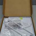 4-Pack Closet Rod Bracket, 10.8x10.8Inch Closet Shelf Brackets Heavy Duty Wall Mounted, Matte White Steel Closet Rod Support Brackets Holder, 300 Lbs Load Capacity with Anchors Screws