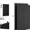 Soundproof Blanket for Door 4PCS, 96" x 80" Heavy Duty Acoustic Sound Dampening Blanket with Metal Grommets, Noise Reduction & Light Blocking for Studio, Room, Basement (96" x 80")