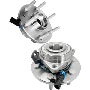 2Pcs 515036 Front Wheel Bearing Hub Assembly Fit for Chevy Express Silverado Suburban 1500 2500 Tahoe Avalanche, for Cadillac Escalade EXT ESV, for GMC Savana Sierra Yukon XL, 6 Lug w/ABS