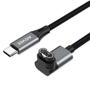 AGVEE 2 Pack 3.3ft Charger Cable for Garmin Watch, LShape Braided Charging Cord for Fenix, Forerunner, Vivoactive, Instinct, Venu, Tactix, Approach, D2, Quatix Series, Dark Gray