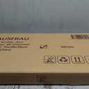 HAUSFRAU Ottoman with Storage Bench Folding Foot Rest Stool White