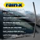 Rain-X 810352 Repellency Water Repellent Wiper Blades, 26" & 20" Windshield Wipers, All Weather Streak-Free for Enhanced Visibility w/Water Repellency Formula