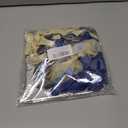 11st Birthday Party Decorations Blue Happy Birthday Banner Latex Confetti Balloons Number 11 Foil Balloon Silver Crown Star Mylar Balloon Cake Topper for Men Women Anniversary Party Supplies