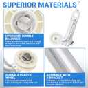 BlueStars W10547292 Dryer Idler Pulley - Compatible with Whirlpool Maytag Kenmore Dryers - Replaces 8547160 WPW10547292 AP6022817 PS11756154
