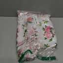 Feelyou Cherry Blossom Floral Fabric by The Yard, Watercolor Teacups Macaroon Cakes Theme Upholstery Fabric for Chairs and Home DIY Projects, Classic Decorative Waterproof Fabric, 2 Yards