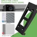 2 x Vinyl Siding Mount for Blink Video Doorbell (2nd Gen) - Adjustable Corner Wedge for 4" Standard Siding, Includes Removal Key & Screws