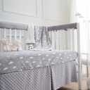 American Baby Company Heavenly Soft Chenille Fitted Crib Sheet 28" x 52", Warm and Cozy Neutral Chenille Sheet, Gray 3D Cloud, for Boys and Girls, Fits Crib and Toddler Bed mattresses