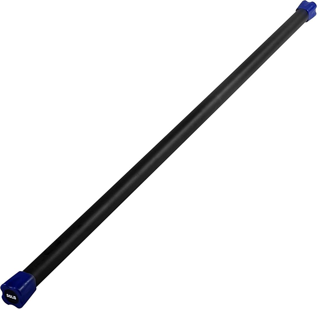 JFIT Weighted Workout Bar with Rubber Padding
