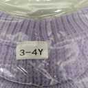 Toddler Girl/Boy Halloween Sweater Boo Hand Embroidered Knitted Pullover Fall Winter Clothes 1-5T (Purple)