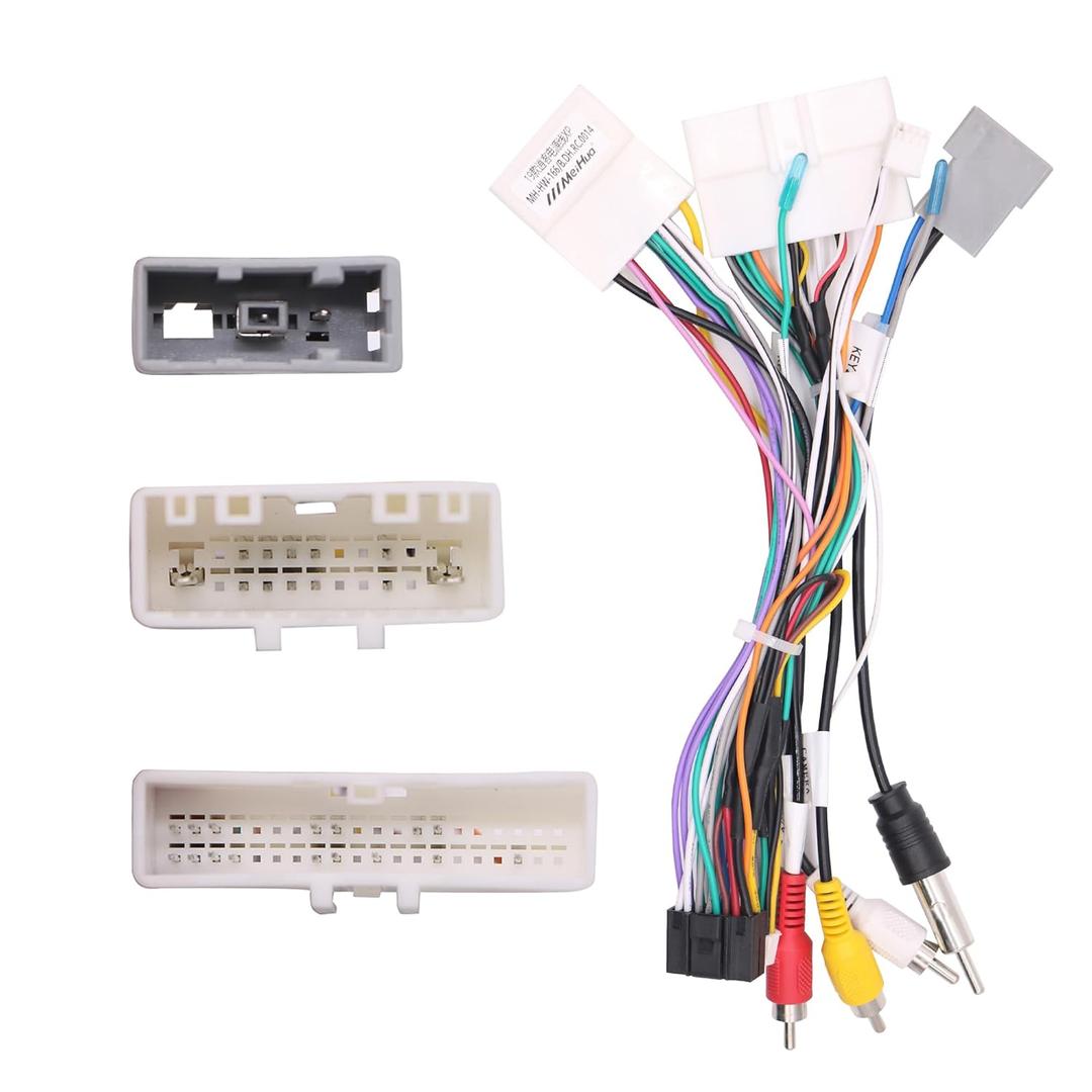 16pin Car Stereo Radio Power Retrofit Wiring Harness Cable Adapter fits for Nissan Qashqai X-Trail 2019 2020 2021