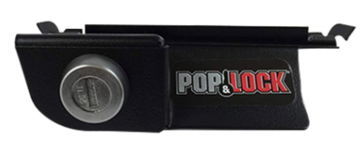 Pop & Lock  Manual Tailgate Lock for Dodge Ram 1500, 2500, and 3500, Fits 2002 to 2008 (Chrome, PL3400C, Works with No Factory Lock) (Black)