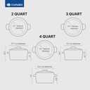 4 x Daniks Modern 11-Piece Stainless Steel Cookware Set with Glass Lids, Includes Saucepan and Frying Pan with Lid, Tri-Ply Bases for Even Heating, Induction Compatible, Dishwasher Safe, Heatproof Handles