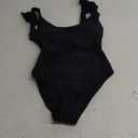 AI'MAGE One Piece Swimsuit Women 2025 Tummy Control Bathing Suits Cutout Scoop Neck Swimwear Push Up Swim Suit, S