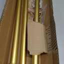 Curtain Rods for windows 32-48 inch, 5/8 inch Decorative Gold Splicing Heavy Duty Metal Curtain Rod set with Brackets