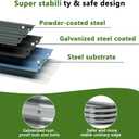 Foxlang 6x3x1ft(2 Pack) Galvanized Oval Raised Garden Bed,Outdoor Planter Box Metal Patio Kit Planting Bed for Vegetables Flowers Herb,Silver