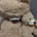 MorisMos Decorations Teddy Bear with Baby for Baby Shower, 39 Inch Soft Bear Stuffed Animal, Gift for Birthday Kids Girls Boys, Party Favor, Tan