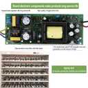 LED Driver 100 Watts Waterproof IP67 Power Supply Transformer Adapter 85V-265V AC to 12V DC Low Voltage Output with 3-Prong Plug 3.3 Feet Cable for LED Light, Computer Project, Outdoor Light