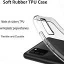 Unov Case Compatible with Galaxy A03s 4G LTE Clear with Cactus Flavors Girly Design Soft TPU Shock Absorption Slim Embossed Pattern Protective Back Cover