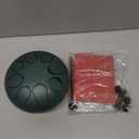 Rain Drum for Outside Garden, 6 Inches 8 Notes Steel Tongue Drums, Waterproof Meditation Rain Chime, Musical Instruments for Adult Gift with Bag, Music Book, Drum Mallets (Green)