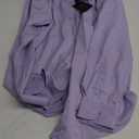 FAHIZO Men's Dress Shirt Regular Fit Soild Casual Business Formal Long Sleeve Button Down Shirts with Pocket (X-Large, Lavender)