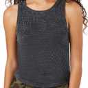 Forever 21 Womens Mineral Wash Waffle Knit Tank Top (M)
