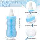 Roowest 512 Pcs Baby Shower Games Guess How Many Pacifiers Sign 100 Small Guessing Games 10 HB Pencils 750ml Milk Bottle 400 Acrylic Pacifiers Decoration for Guest Gender Reveal(Blue,Bear)