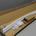 Curved Shower Curtain Rod, Adjustable 40-72 inches Extra Wide Curved Shower Rods for Bathroom, Rust proof Shower Rod, Stainless Steel Curved Curtain Rod for Shower, Bathtub, White