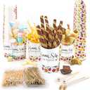 MOA MADE 50 Pc 14 Oz Disposable Charcuterie Cups with Sticks, Charcuterie Cones with Sticks, French Fry Holder, French Fry Containers, Appetizer Cups for Parties