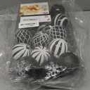 SHareconn 30ct 2.36 Inch Christmas Tree Balls Ornaments, Colored Shatterproof Plastic Decorative Baubles Decorations for Xmas Tree Decor Holiday Party Wedding Decoration (Black & White, 60mm)