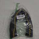 Gomass Car Steering Wheel Cover, Anti-Slip, Safety, Soft, Breathable, Heavy Duty, Thick, Full Surround, Sports Style (Black with Yellow Line)