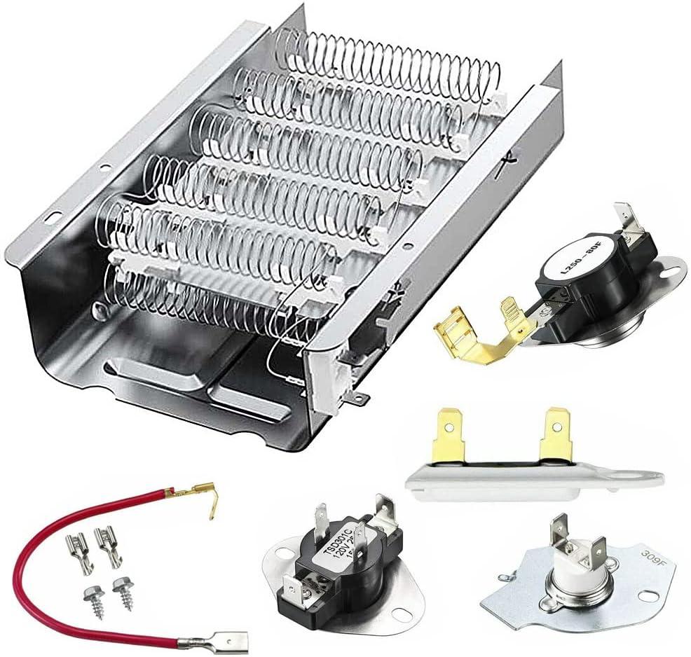 Dryer Heating Element Kit for Kenmore Series 70, 80 and 500, Replacement for Amana NED4655EW1/ NED4600YQ1/ NED4655EW0/ NED4600YQ0, Dryers.