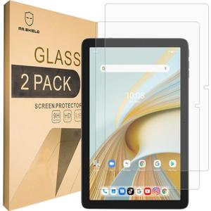Mr.Shield Screen Protector compatible with Vortex ZTab10 [Tempered Glass] [Pack of 2] [Japan Glass with 9H Hardness], clear