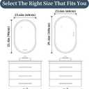 LED Mirror for Bathroom 24 x 36 Inch, Oval LED Bathroom Vanity Mirror with Lights, Anti-Fog, Dimmable, 3 Colors