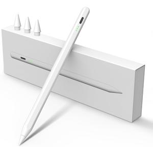 Stylus Pen for iPad Pencil 10th Generation, 2X Fast Charge Apple Pencil with Tilt Sensitivity & Palm Rejection, Compatible with 2018-2025 iPad 6-11th, Pro 12.9/11/13"/ M4, Air 3/4/5/M2/M3, Mini 5/6