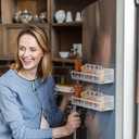 2 Pack Christmas Tree Magnetic Spice Rack for Refrigerator Metal Magnet Basket Shelf for Fridge Seasoning Storage Organizers Home Decor Christmas Kitchen Accessories (White)