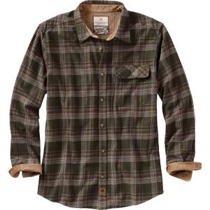 Legendary Whitetails Men's Flannel Shirt Long Sleeve Button Down 100% Cotton (4XL, Forest Plaid)