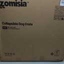 ZOMISIA 36 Inch Collapsible Dog Crate for Large Dogs - Portable Dog Travel Crate Soft Sided with Breathable Mesh Windows, Foldable Dog Kennel for Indoor and Outdoor, Grey, Size: 36.0"L x 25.0"W x 25.0"H