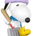 Hallmark Keepsake Peanuts Mini Christmas Ornament (Winter Fun with Snoopy) 1" Tiny Ornament for Tabletop Tree