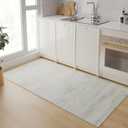 Entryway Mat 4x6 Ft Non-Slip Kitchen Floor Mats for Home, Area Mat for Hard Floor, Soft Rugs for Entry Low Pile Waterproof Boho Large Bedroom Laundry Room Bathroom (Light Green (Rug-like))