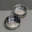 E-far 6 Inch Cake Pan Set of 3, Stainless Steel Round Smash Cake Baking Pans Tins, Non-Toxic & Healthy, Mirror Finish & Dishwasher Safe