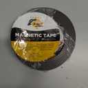 Super Sticky Magnetic Tape (10 feet x 1/2 inch) - Stong Magnet Strip with Adhesive Backing for DIY & Crafts - Easy to Cut and Mount on Fridges, Whiteboards & More
