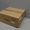 Volens Hurricane Glass Candle Holders Black: Set of 6 Taper Candle Holders with Ribbed Cylinder 11'' Tall Windproof Chimney Cover for Outdoor/Indoor Table Centerpiece Wedding Party Home Decor