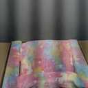 ALIMORDEN 2-in-1 Flip Out Cuddly Sherpa Toddler Couch, Convertible Sofa to Lounger,Glow-in-The-Dark Unicorn Pattern (Armchair)
