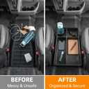 Floor Organizer Compatible with 2021-2026 Ford Transit Center Console Storage Organizer Under Seat Box Bin Cup Holder for Transit Accessories(Not for Transit Connect)