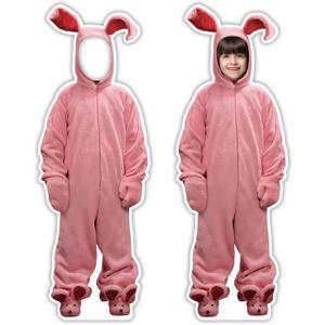 Christmas Story Outdoor Decorations, Holiday Yard Sign with Stakes, Ralphie Face in Hole Photo Props Garden Lawn Decorative Signs, Christmas Tree Topper Ornaments Party Decor Supplies