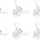 6 PCS Flange Inserts 15/17/18/19/20/21mm for 24mm Flange/Shield of Most Pumps, BPA Free Inserts, Compatible with Momcozy/Medela/Elvie/Spectra/Bellababy/TSRETE/Willow/Nuliie Breast Pumps
